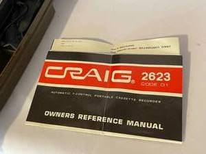 lot 91 image: Vintage Craig Cassette Recorder in Original Case
