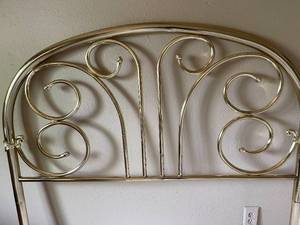 lot 93 image: Brass Headboard
