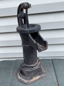 lot 157 image: Vintage Black Metal Water Pump