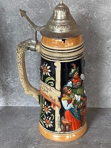 lot 115 image: Three Vintage Collectible German Steins