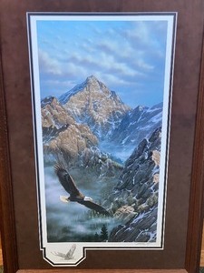 lot 113 image: Beautiful Eagle Print