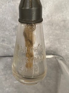 lot 130 image: Vintage Barths Christmas Lamp