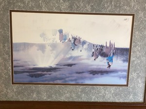 lot 129 image: Framed Print by Donald Vann