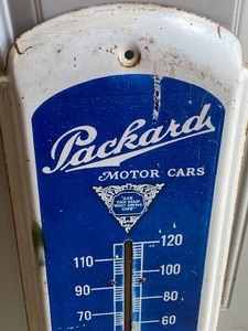 lot 54 image: Metal Packard Thermometer