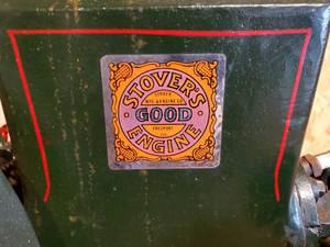 lot 7 image: Vintage Stovers Mfg & Engine Co Hit & Miss Engine