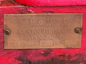 lot 18 image: Vintage Nelson & Brothers Little Jumbo Hit & Miss Engine