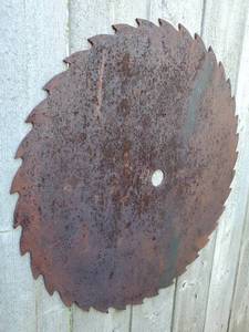 lot 193 image: Vintage Sawmill Saw Blade
