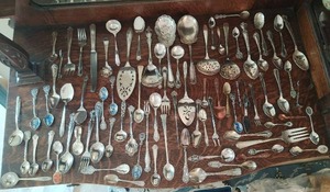 Collection Of Plated And Stainless Flatware