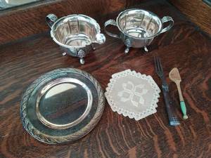 Collection Of Old Serving Items