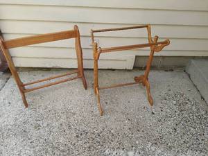 Two Wood Racks