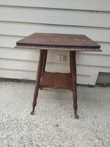 Old Wood End Table