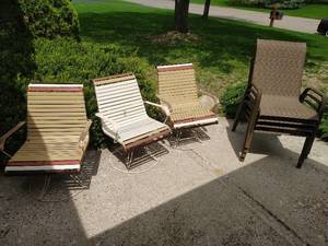 Seven Patio Chairs