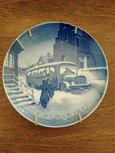 Vintage 1937 Bing And Grundle Holiday Plate