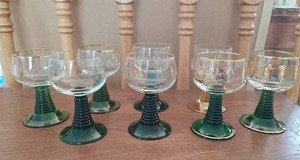 Set Of Eight German Schmitt Sohne Corgile Glasses