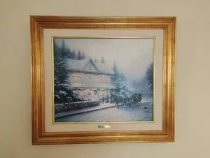 Thomas Kinkade Victorian Christmas IV Framed Print