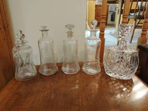 Collection of Decanters