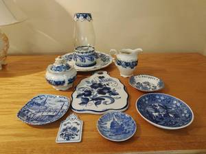 Collection of Misc. Blue & White China
