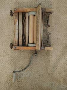 Vintage Clothes Wringer by Protection