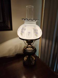 Vintage Hurricane Style Table Lamp
