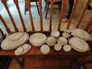 Collection of China with Gold Patterns