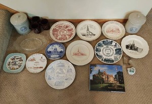 Collection of Souvenir Plates & More