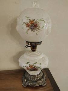 Vintage Hurricane Table Lamp