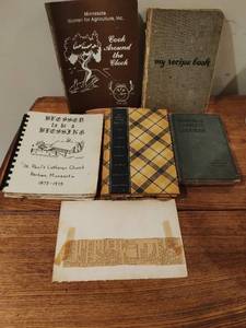 Collection of Old Cookbooks
