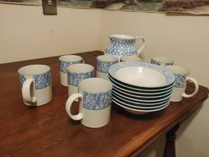 Collection of Sponge Painted Graniteware