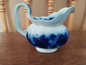 Vintage Flow Blue Pitcher