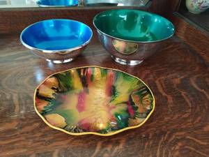 Vintage Enameled Serving Items