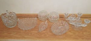 Collection Of Prism Style Glassware