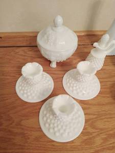 Collection Of Milk glass