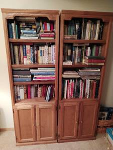 Pair of Oak Bookcases