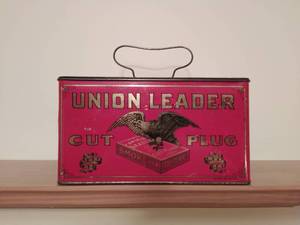 Union Leader Cut Plug Tobacco Tin