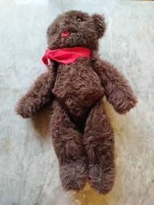 Vintage Teddy Bear with Jointed Button Arms and Legs