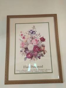 Framed Portland Museum of Art Flora Portrayed Poster