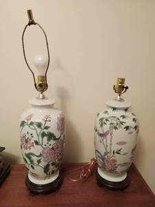 Pair of Asian Style Table Lamps
