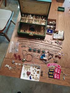 Collection of Jewelry and Jewelry Box