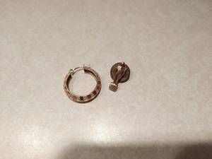 10k Gold Earring & Pin