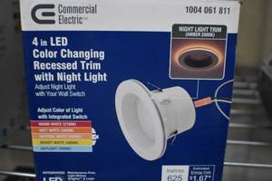 4LED Color changing Recessed Trim with night light