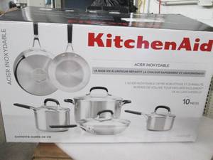 kitchen aid 8 pc stainless steel co...
