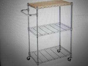 whitmore supreme kitchen cart open ...