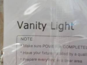 Gold Vanity Light...
