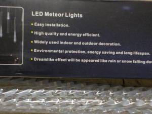 LED Meteor Lights tested and works...