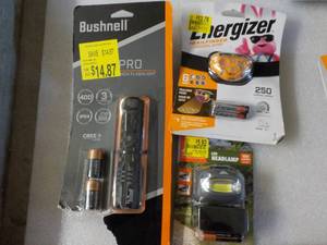 Bushnell Flashlight, Energizer Head...