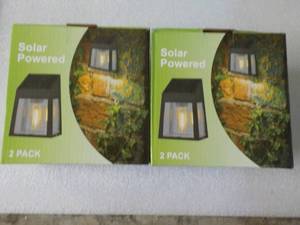 2 - 2 pack Solar Powered Wall Light...