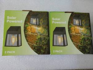 2 - 2 pack Solar Powered Wall Light...