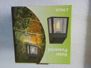1 - 2 pack Solar Powered Wall Light...