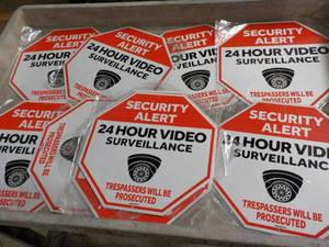 12 -24 Hour Surveillance Metal Sign...