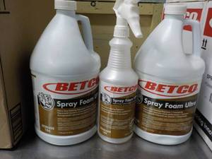 2 - 1 Gallon Jugs Betco Spray Foam ...